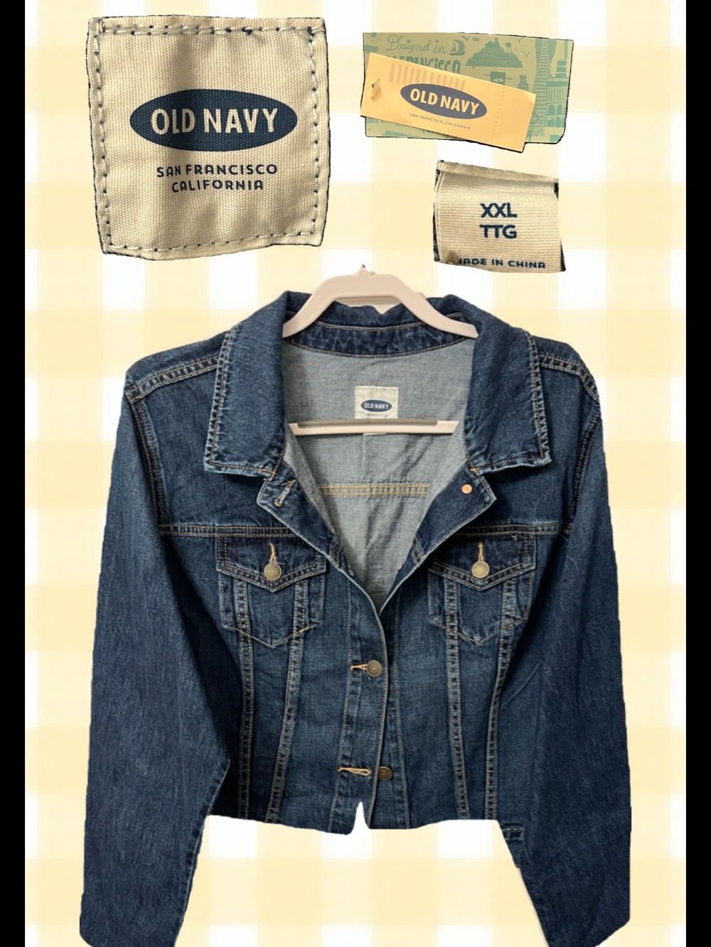 Old Navy Dark Blue Denim Jean Jacket